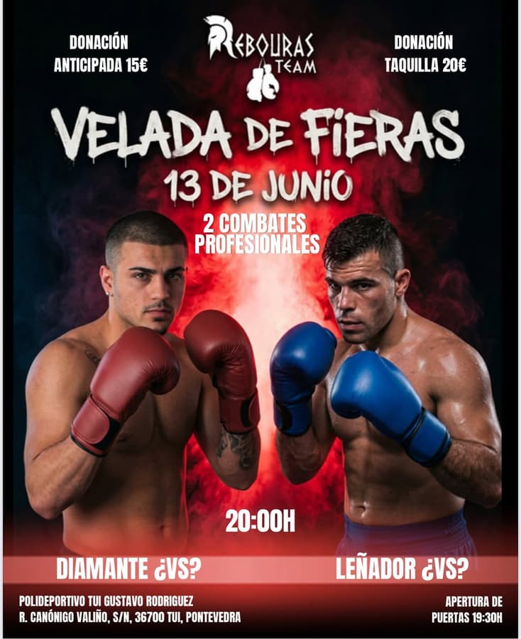 Cartel de la Velada de Fieras del 13 de junio